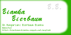 bianka bierbaum business card